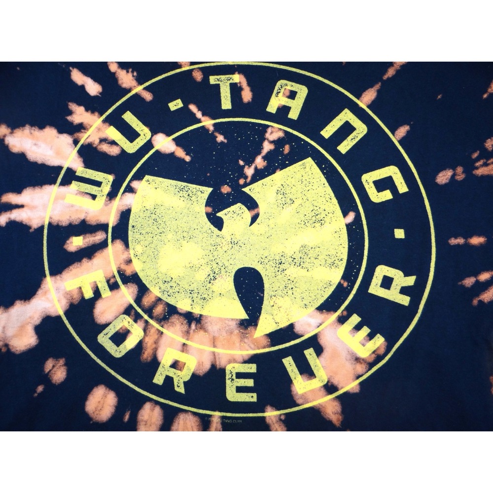 Wu Tang Forever Tie Dye Bleached‎ Black T Shirt Mens Large FEA Merch - Picture 4 of 7